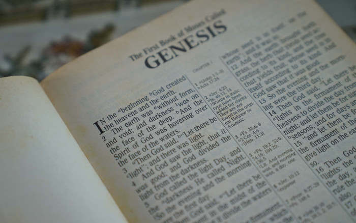 in-the-beginning-genesis First page of the bible, Genesis