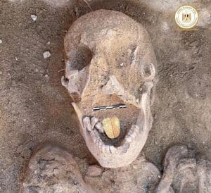 Golden tongue mummy
