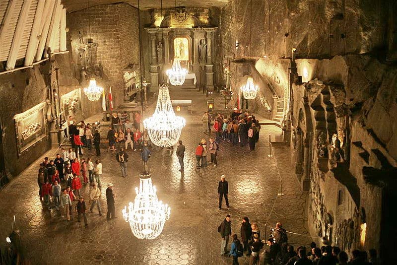 The Wieliczka Salt Mine in Poland