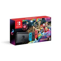 Nintendo Switch with Neon Blue and Neon Red JoyCon HAC-001 w/ Mario Kart 8 Deluxe