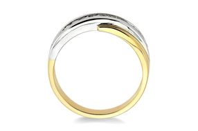 1/3 Ctw Round Cut Diamond Women's Ring in 10K Yellow Gold - Size 5