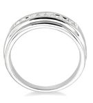 1/6 Ctw Round Diamond Women's Ring in 10K White Gold - Size 5