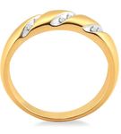 1/8 Ctw Round Cut Diamond Men's Ring in 10K Yellow Gold - Size 9