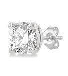 1/2 ctw Round Cut Lab Grown Diamond Stud Earring in 10K White Gold