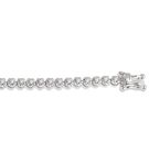 1 ctw Round Cut Lab Grown Diamond Illusion Bracelet in 10K White Gold