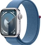 Watch Series 9 41MM Silver Case with Winter Blue Sport Loop Band and GPS 