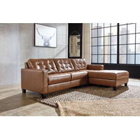 Signature Design by Ashley Baskove 2-Piece Sectional with Chaise-Auburn