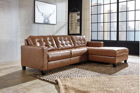 Signature Design by Ashley Baskove 2-Piece Sectional with Chaise-Auburn