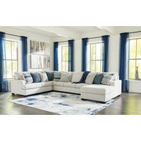 Benchcraft Lowder 4-Piece Sectional with Chaise-Stone