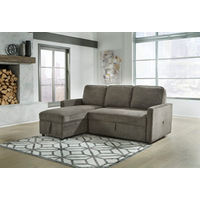 Signature Design by Ashley Kerle 2-Piece Sectional with Pop Up Bed-Charcoal