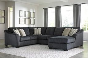 Signature Design by Ashley Eltmann 3-Piece Sectional with Chaise-Slate