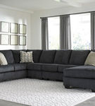 Signature Design by Ashley Eltmann 4-Piece Sectional with Chaise-Slate