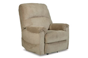 Signature Design by Ashley Shadowboxer Power Lift Recliner-Toast