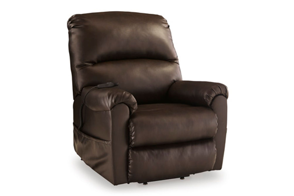 Signature Design by Ashley Shadowboxer Power Lift Recliner-Chocolate