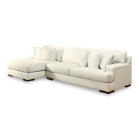 Signature Design by Ashley Zada 2-Piece Sectional with Chaise-Ivory