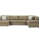 Signature Design by Ashley Hoylake 3-Piece Sectional with Chaise-Chocolate