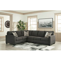 Signature Design by Ashley Lucina 3-Piece Sectional-Charcoal