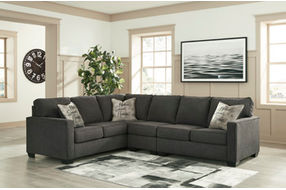 Signature Design by Ashley Lucina 3-Piece Sectional-Charcoal