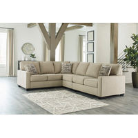 Signature Design by Ashley Lucina 3-Piece Sectional-Quartz