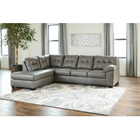 Signature Design by Ashley Donlen 2-Piece Sectional with Chaise-Gray