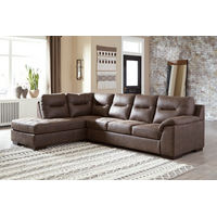 Signature Design by Ashley Maderla 2-Piece Sectional with Chaise-Walnut