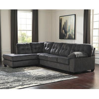 Signature Design by Ashley Accrington 2-Piece Sectional with Chaise-Granite