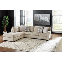 Signature Design by Ashley Decelle 2-Piece Sectional with Chaise-Putty