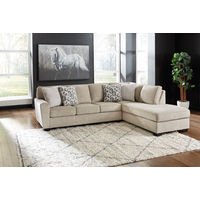 Signature Design by Ashley Decelle 2-Piece Sectional with Chaise-Putty