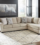 Signature Design by Ashley Decelle 2-Piece Sectional with Chaise-Putty