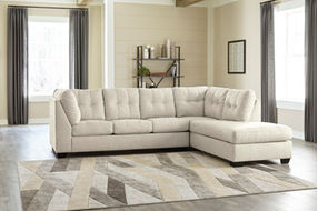 Benchcraft Falkirk 2-Piece Sectional with Chaise-Parchment