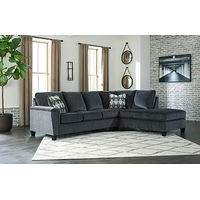 Signature Design by Ashley Abinger 2-Piece Sectional with Chaise-Smoke