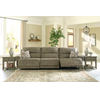 Signature Design by Ashley Lubec 3-Piece Reclining Section