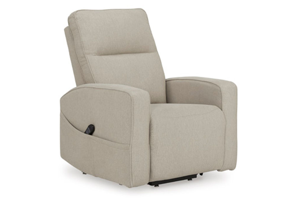 Signature Design by Ashley Starganza Power Lift Recliner-Smoke