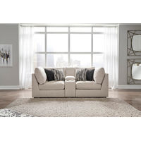 Signature Design by Ashley Kellway 3-Piece Sectional Loveseat-Bisque