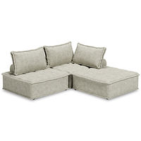 Signature Design by Ashley Bales 3-Piece Modular Seating-Taupe