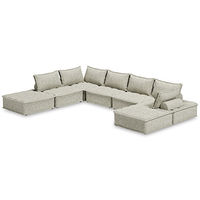 Signature Design by Ashley Bales 7-Piece Modular Seating-Taupe