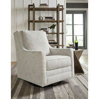 Signature Design by Ashley Kambria Swivel Glider Accent Chair-Fog