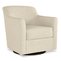 Signature Design by Ashley Bradney Swivel Accent Chair-Linen