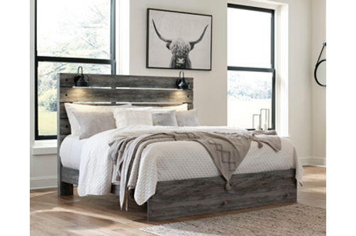 Signature Design by Ashley Baystorm King Panel Bed-Gray