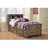 Signature Design by Ashley Trinell Twin Bookcase Bed with 2 Storage Drawers