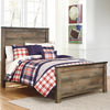 Signature Design by Ashley Trinell Full Panel Bed with Mattress-Brown