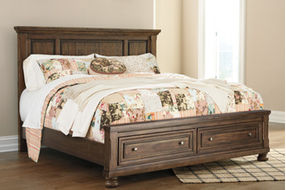 Signature Design by Ashley Flynnter Queen Panel Bed with 2 Storage Drawers