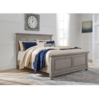 Signature Design by Ashley Lettner Queen Panel Bed-Light Gray