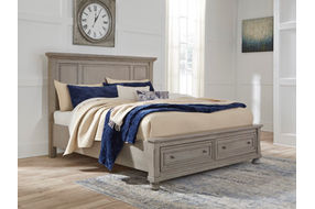 Signature Design by Ashley Lettner California King Sleigh Bed-Light Gray