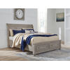 Signature Design by Ashley Lettner King Panel Storage Bed-Light Gray