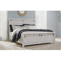 Signature Design by Ashley Brashland King Panel Bed-White