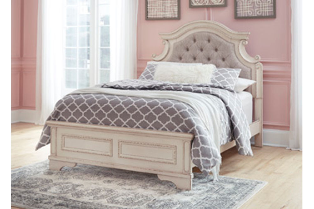 Signature Design by Ashley Realyn Full Panel Bed-Chipped White