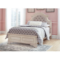 Signature Design by Ashley Realyn Full Panel Bed-Chipped White
