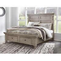 Millennium by Ashley Harrastone Queen Panel Bed-Gray