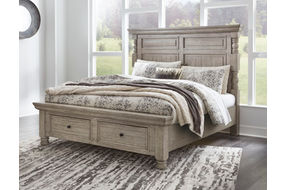 Millennium by Ashley Harrastone King Panel Bed-Gray